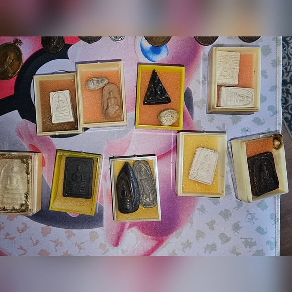 THAI Buddha Amulets, Pendants Indian Arrowheads,Rare , Ancient? - Picture 14 of 14